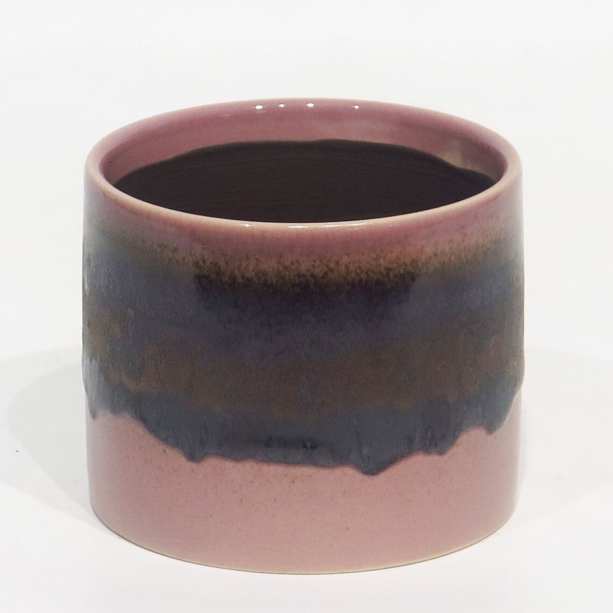 AI-CE00-243 Purple & Black Ceramic Planter