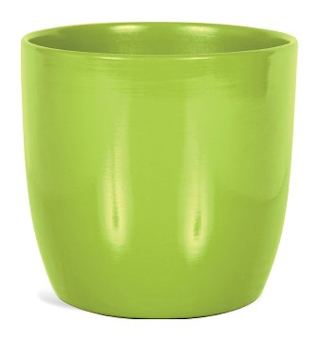 Lime Green Round Planter