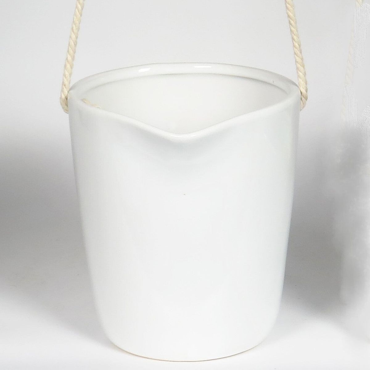 Withe with Twine Handle Hanging Planter