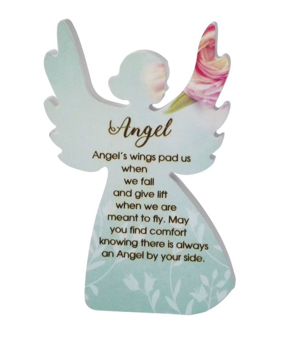 Heavenly Rose Angel with Saying - Angel Plaque