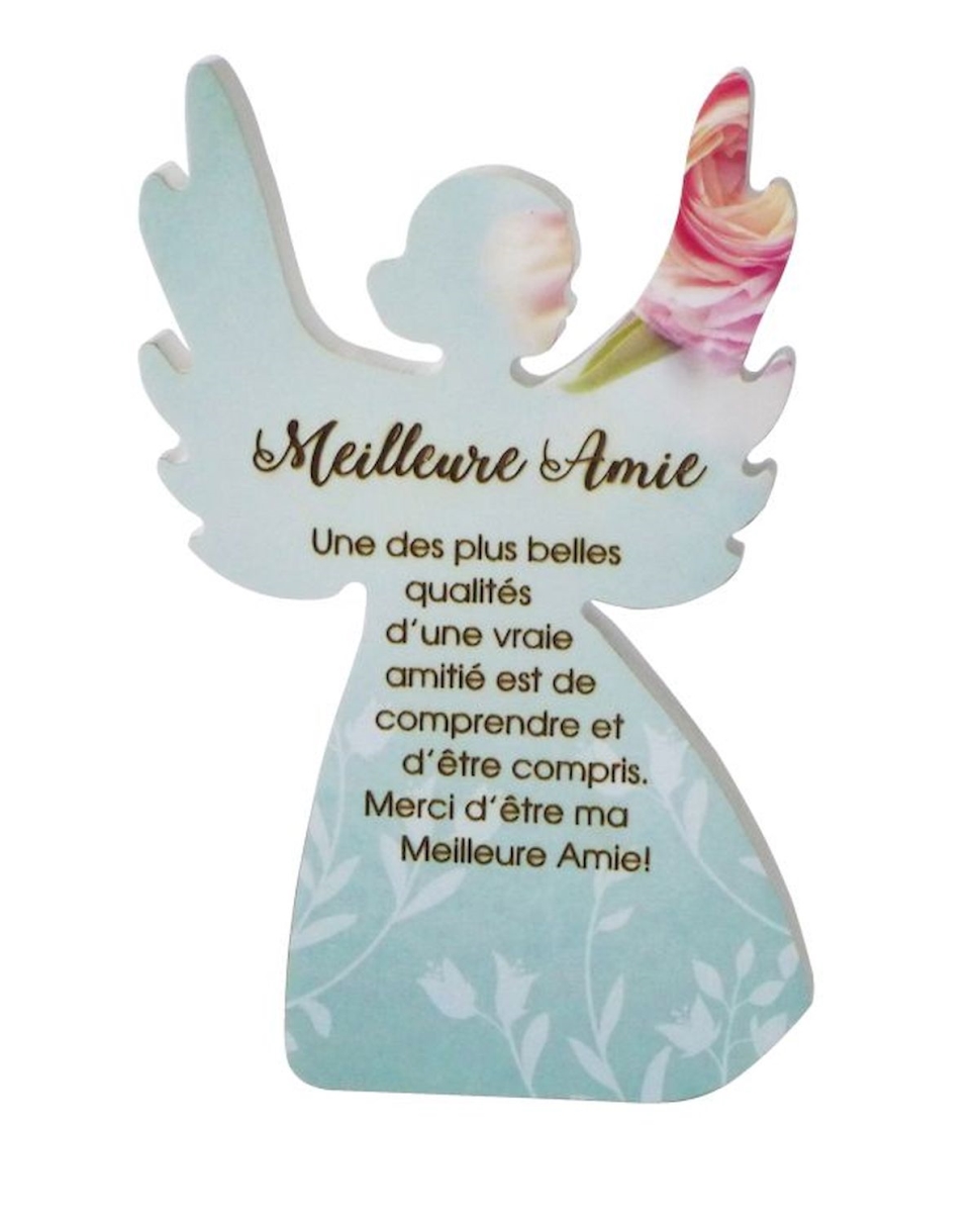 SC-FY301 Ange Avec Dits - Meilleure Amie Plaque