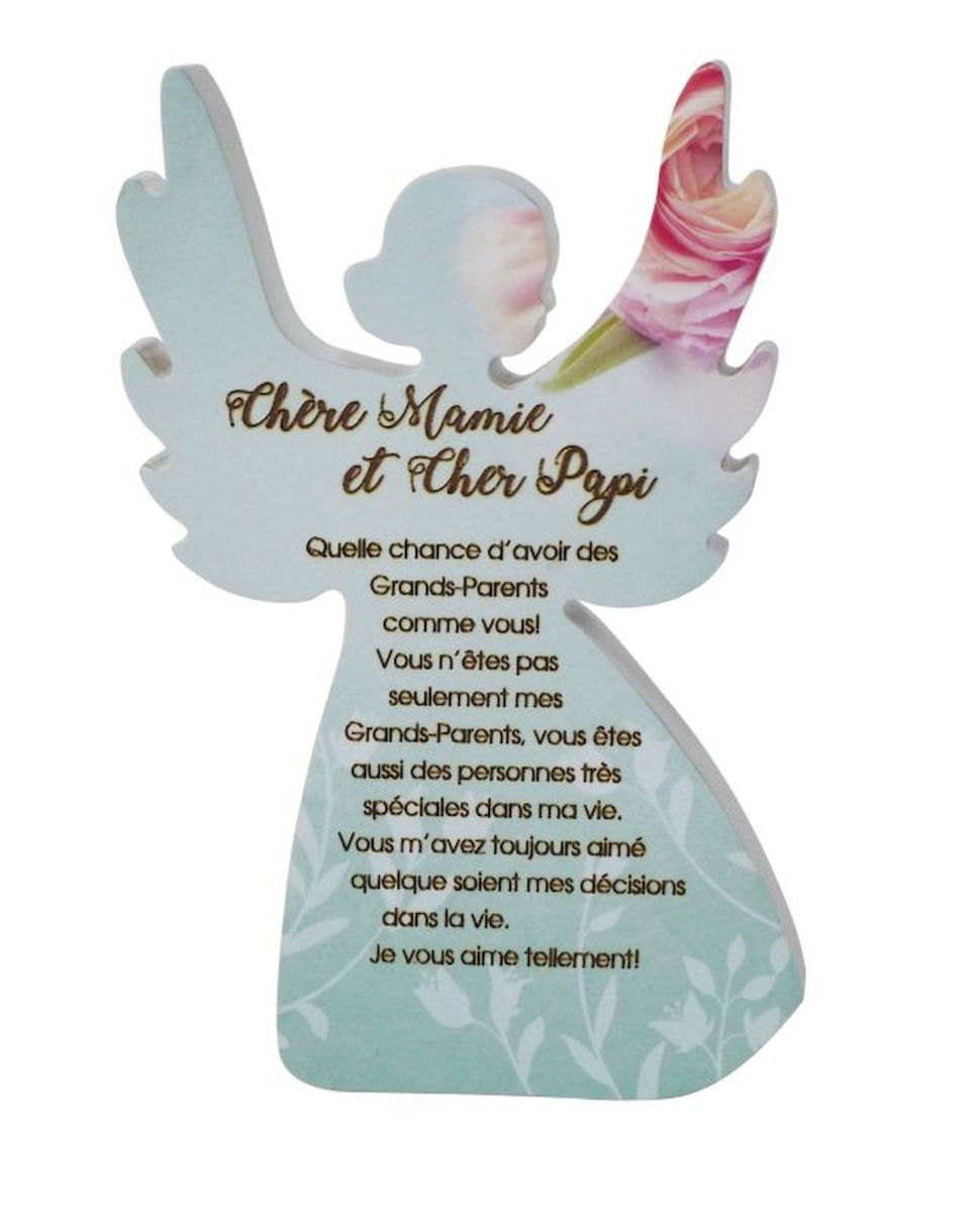 Ange Avec Dits - Chere Mamie Et Cher Papi Plaque