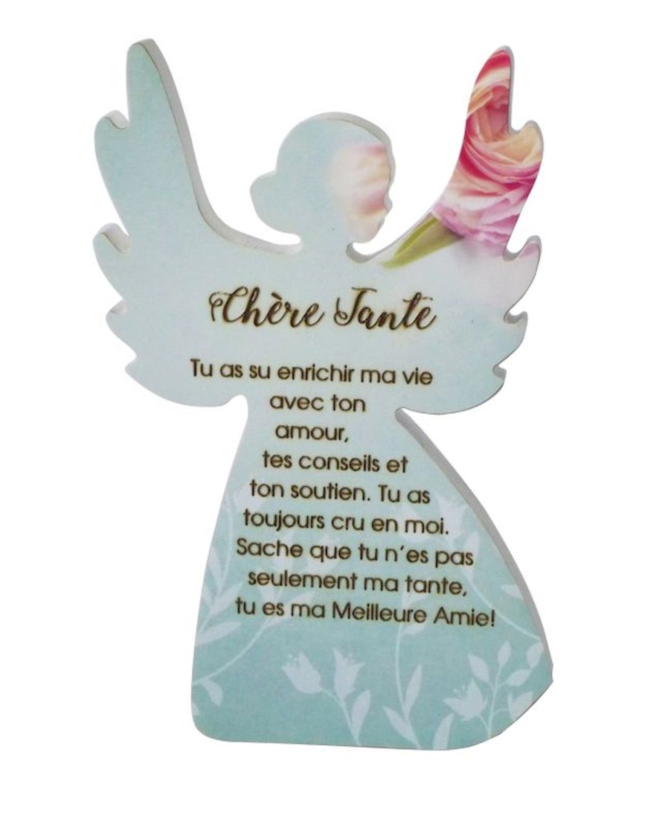 Ange Avec Dits - Chere Tante Plaque