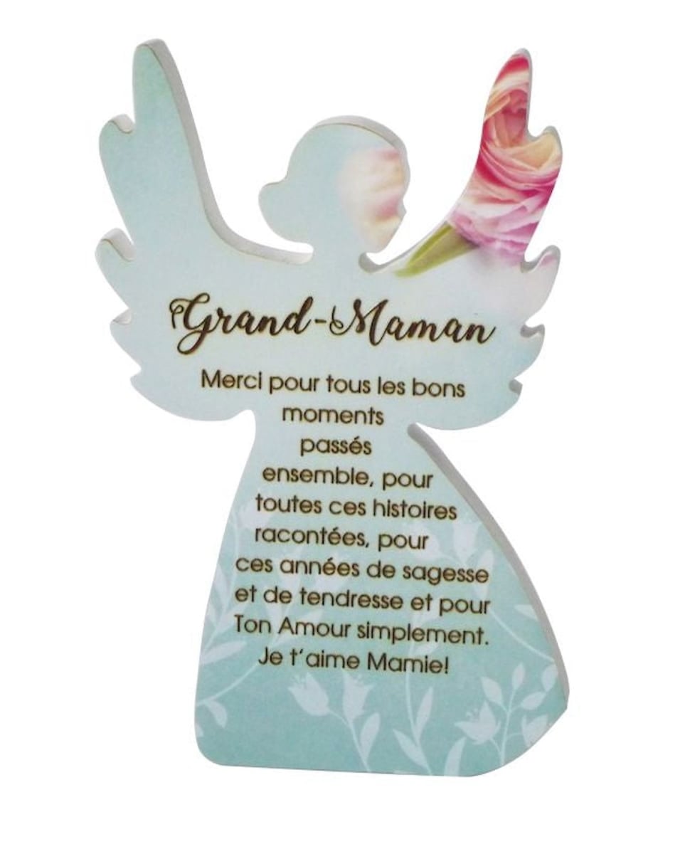 Ange Avec Dits - Grand Maman Plaque