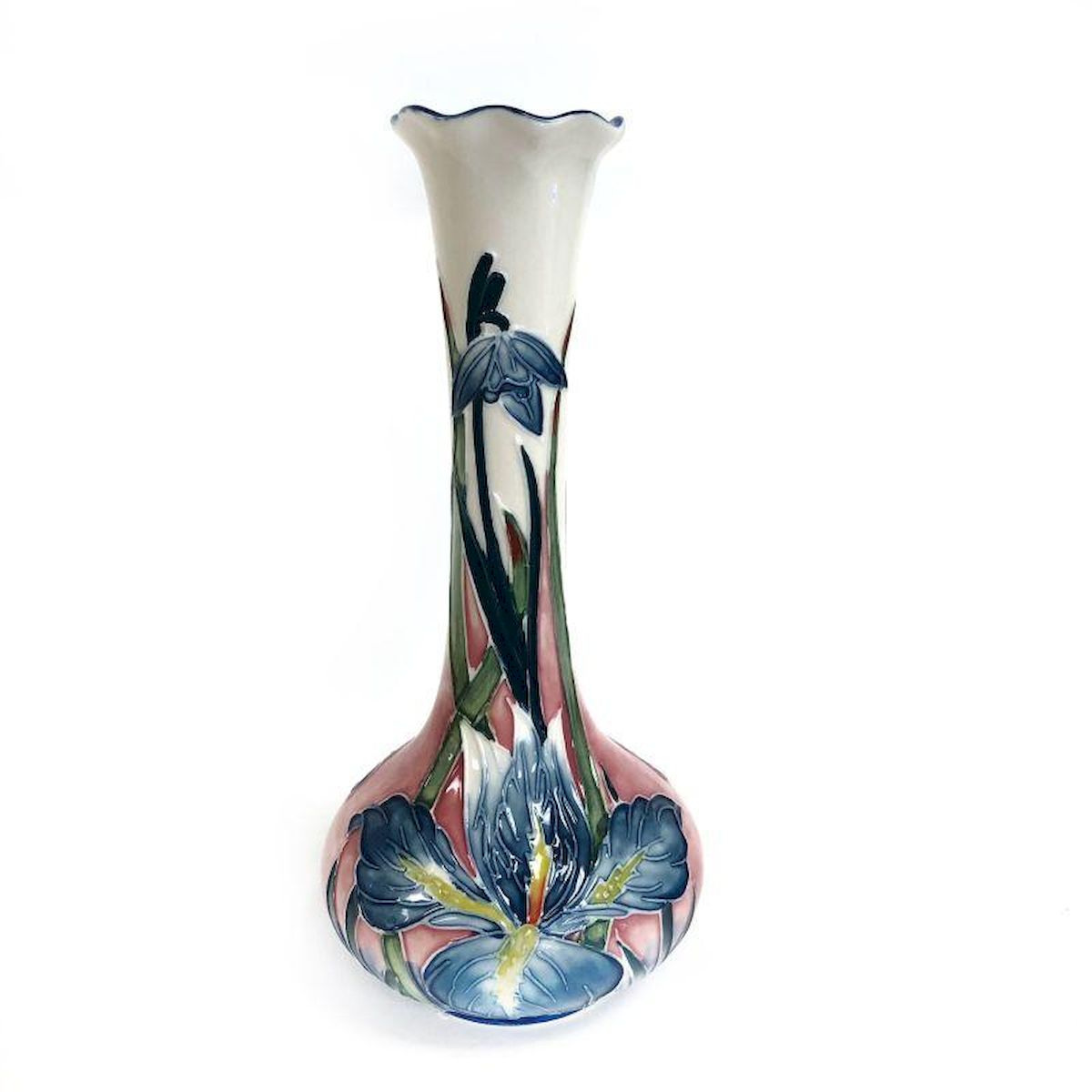 Picture of Mr. MJs Trading SC-V021-8-BC Hand Painted Porcelain with Floral Pattern Vase