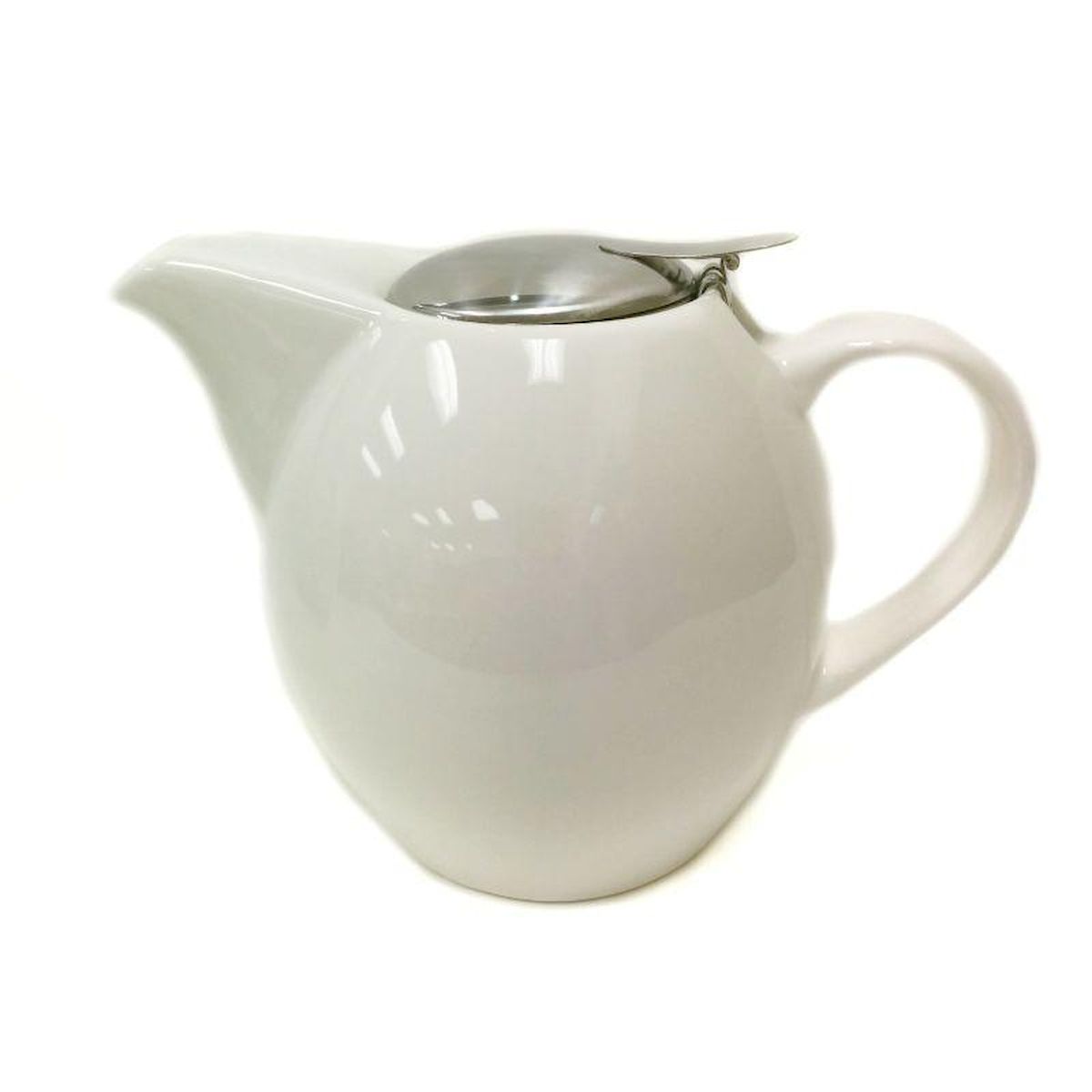 Picture of Mr. MJs Trading SC-CTP863-9W 900 ml Pearl Glossy White Teapot