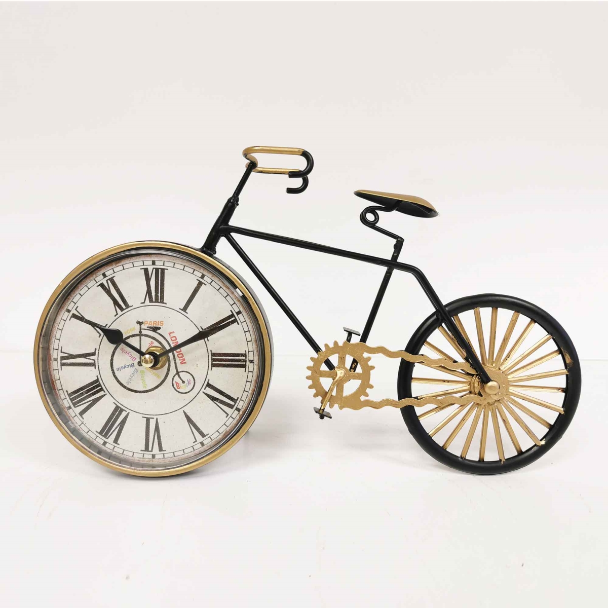 Picture of Mr. MJs Trading BM-TC3004 Bicycle Table Clock&#44; Distressed Bronze