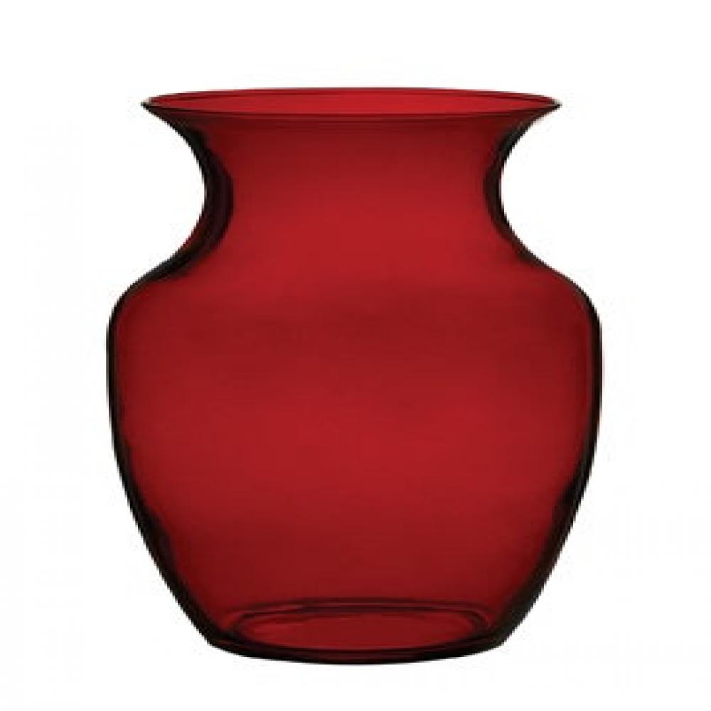 AI-NC999RED-Q01 Ruby Red Rose Glass Vase -  MDR Trading, AI-NC999RED_Q01