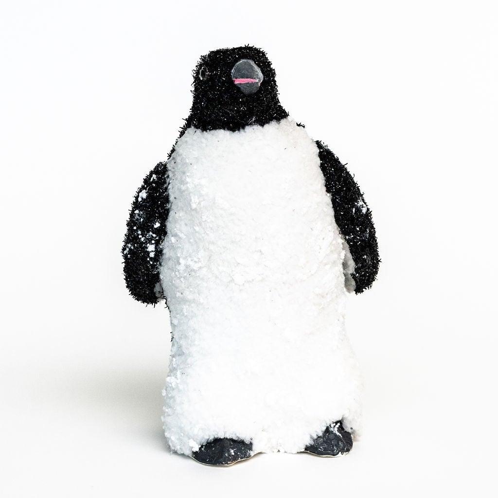 Picture of MDR Trading AI-PI9591BKW-Q01 Standing Snowy Penguin Decoration&#44; Black & White