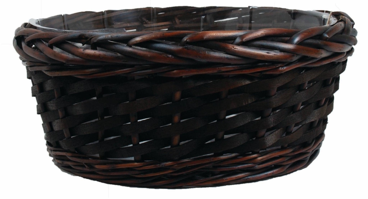 AI-2072MAH-Q01 5.5 in. Mahogany Brown Wicker Basket