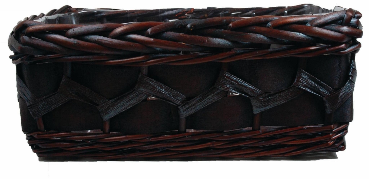 AI-2274MAH-Q01 6.5 in. Mahogany Brown Wicker Basket