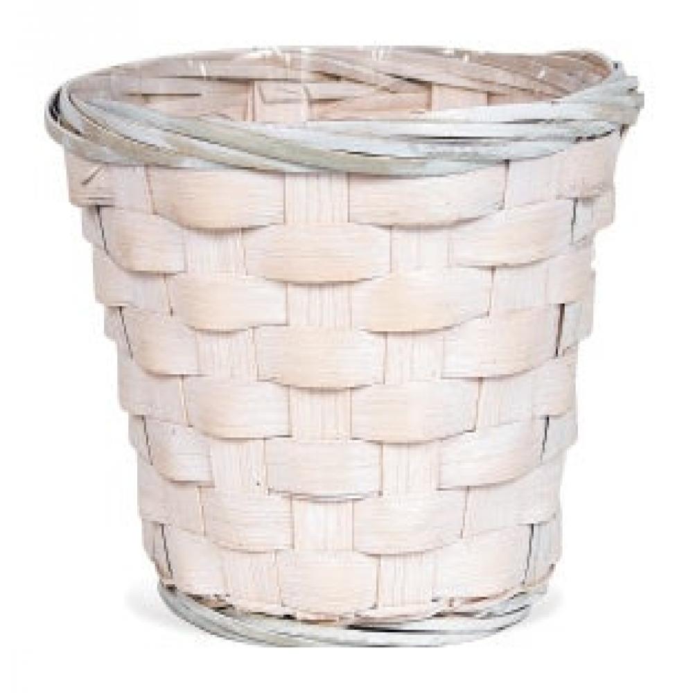 Picture of MDR Trading AI-3500WW-Q01 5 x 4 in. White Washed Bamboo Basket