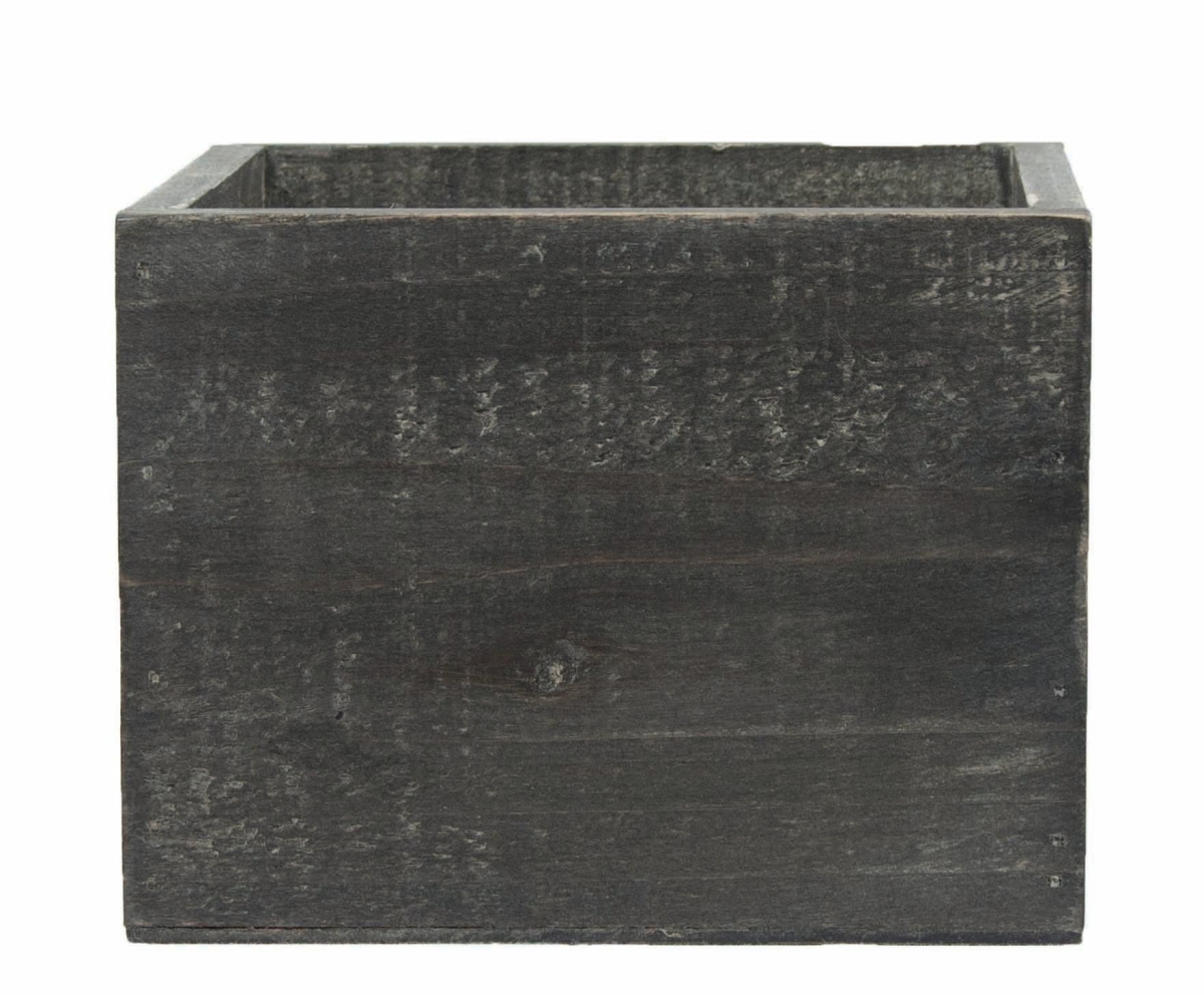 AI-3501BW-Q01 Square Blackwashed Planter