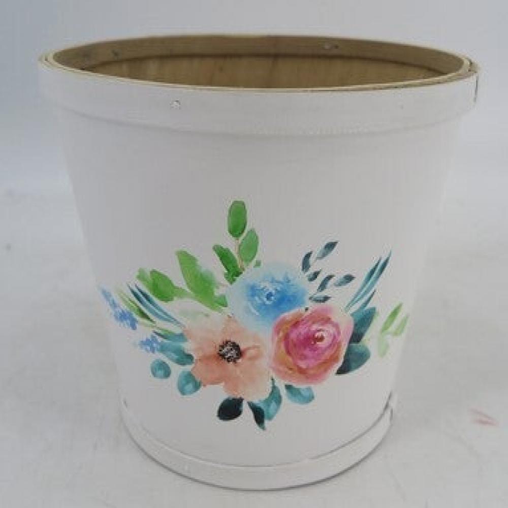 Picture of MDR Trading AI-3510-415-Q01 White with Pink & Blue Floral Pattern Basket