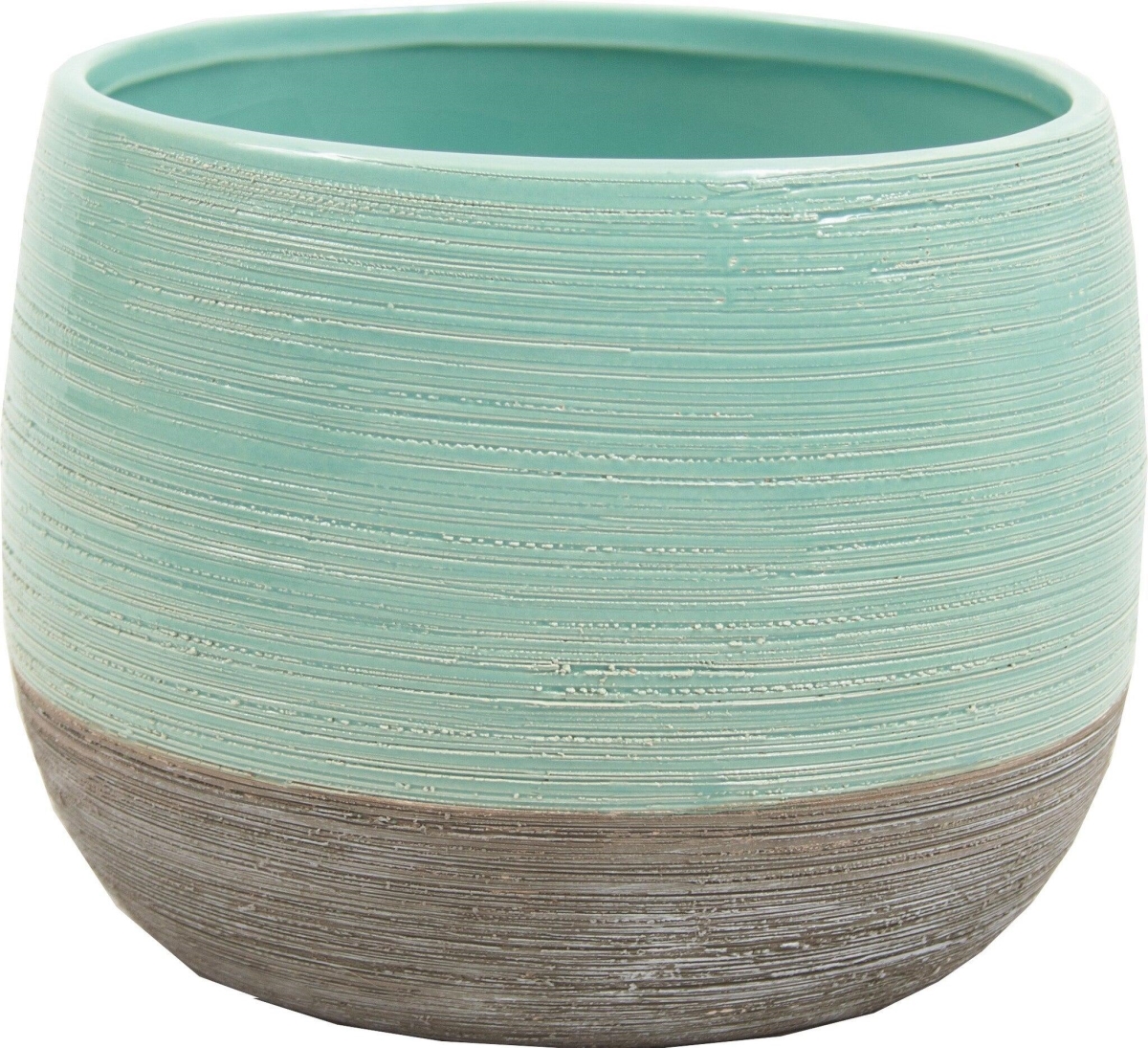 AI-CE10NAQ-Q01 Aqua & Gray Planter