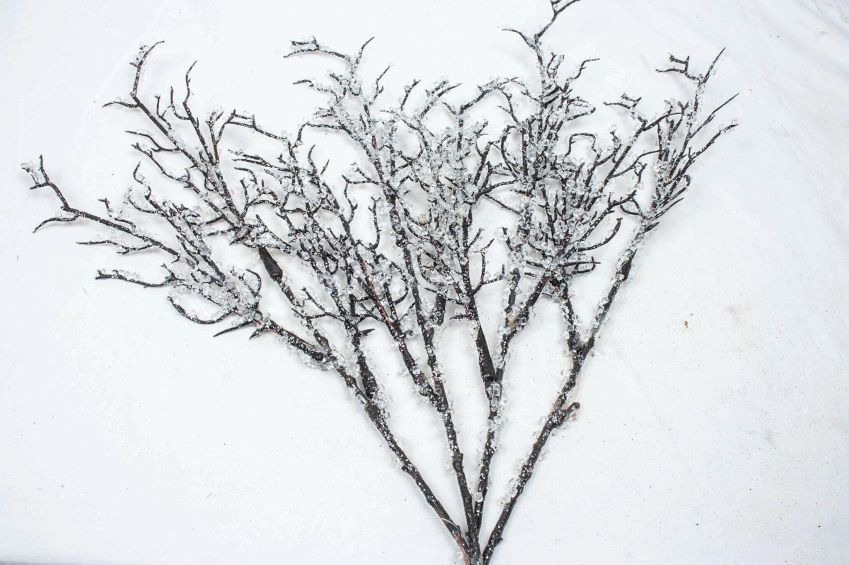Picture of MDR Trading AI-FL12726-Q01 Iced Branches Faux Plants & Trees&#44; Brown & White