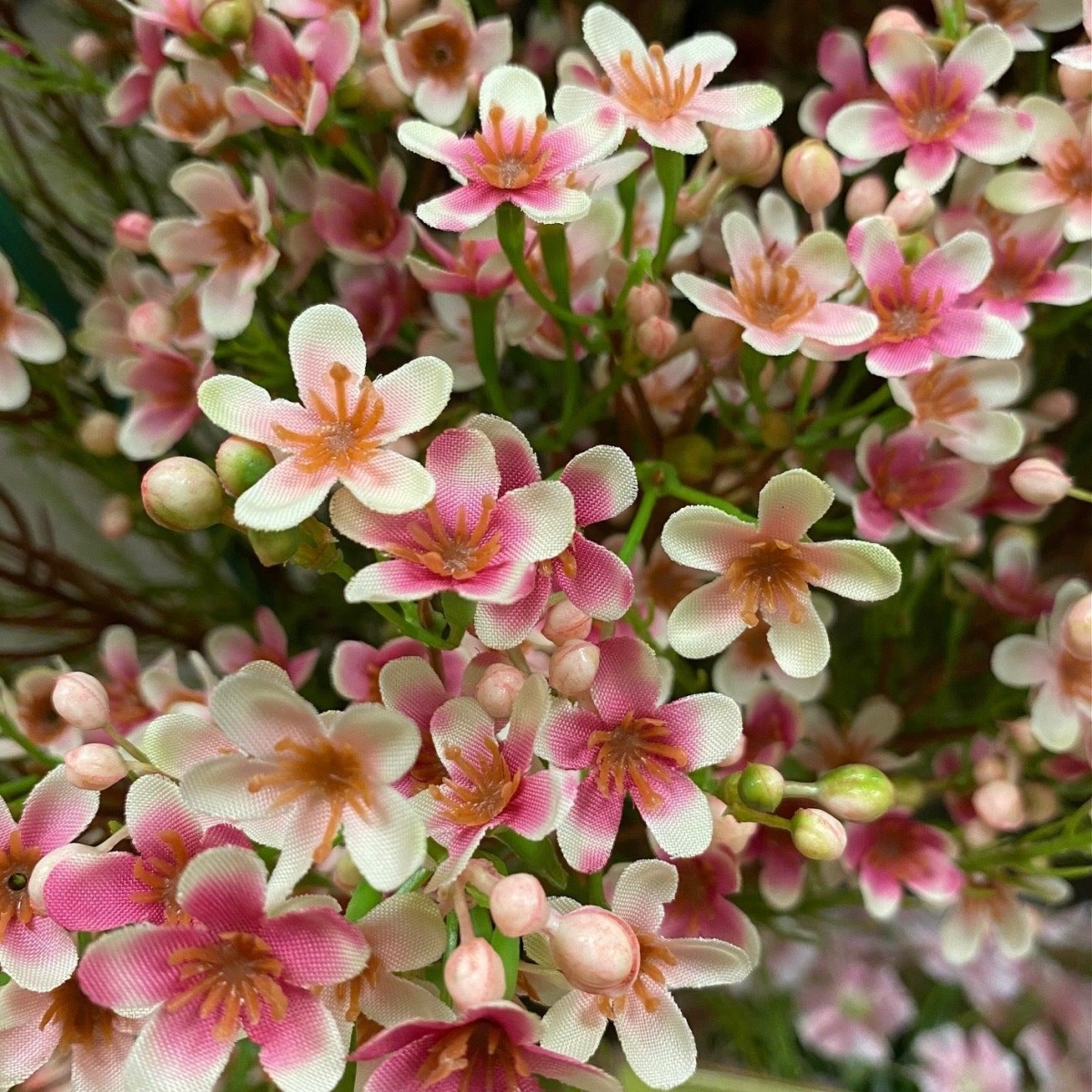 AI-FL3957PNK-Q01 Pink Wax Flowers Artificial Flower