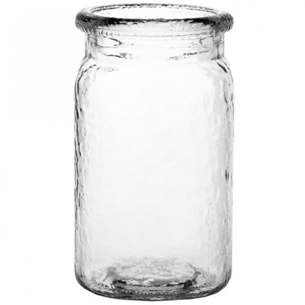 Picture of MDR Trading AI-N3279CLR-Q01 6.5 in. Hammered Glass Jar&#44; Clear