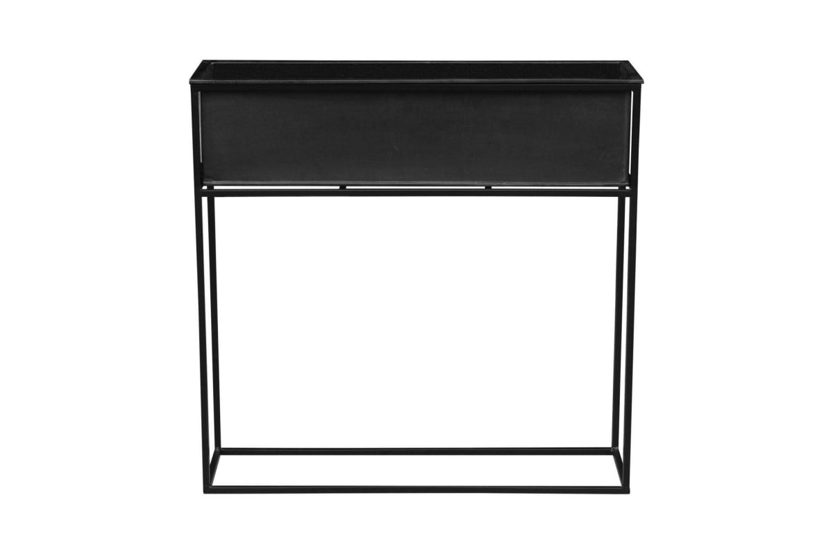 AI-GG9556-Q04 Matte Black Rectangular Metal Plant Stand - Set of 4