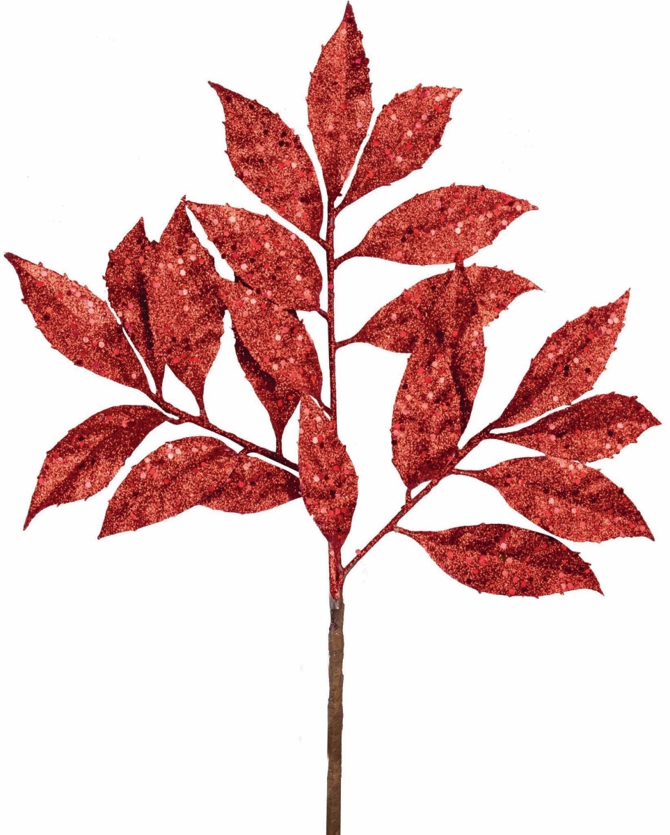 Picture of MDR Trading AI-FL13633RED-Q06 Red Laurel Leaf Spray Faux Plants & Trees - Set of 6