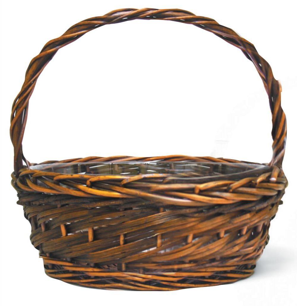 Picture of MDR Trading AI-4082JAVAC-Q04 Round Long Handled Willow Basket, Brown - Set of 4