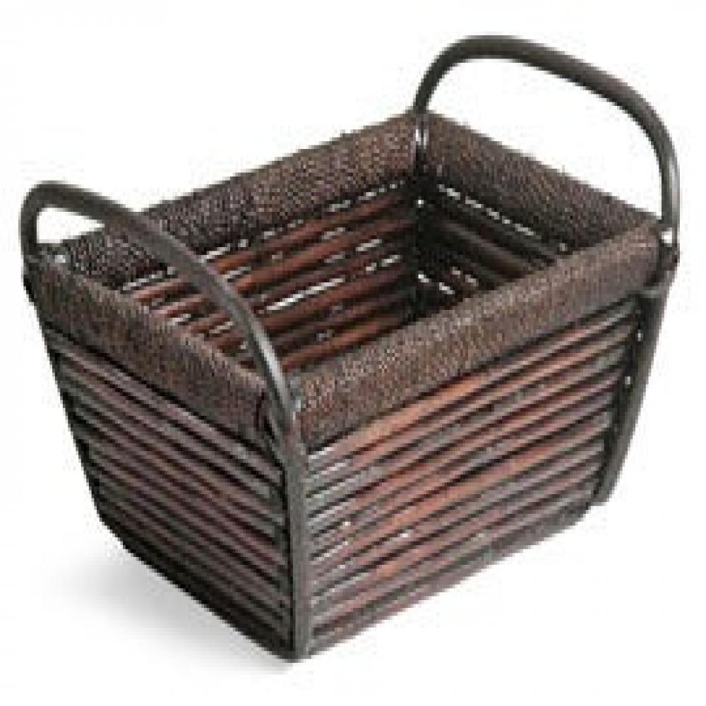 Picture of MDR Trading AI-4660MAH-Q12 Mahogany Brown Rectangular Willow Basket - Set of 12
