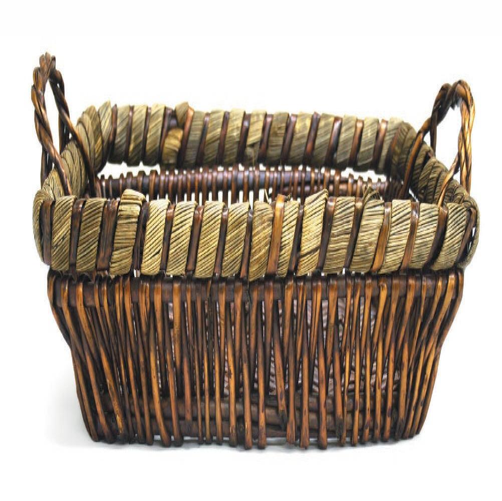 Picture of MDR Trading AI-5269-80-Q12 Swiss Willow with 2 Ear Handles Basket, Brown - Set of 12