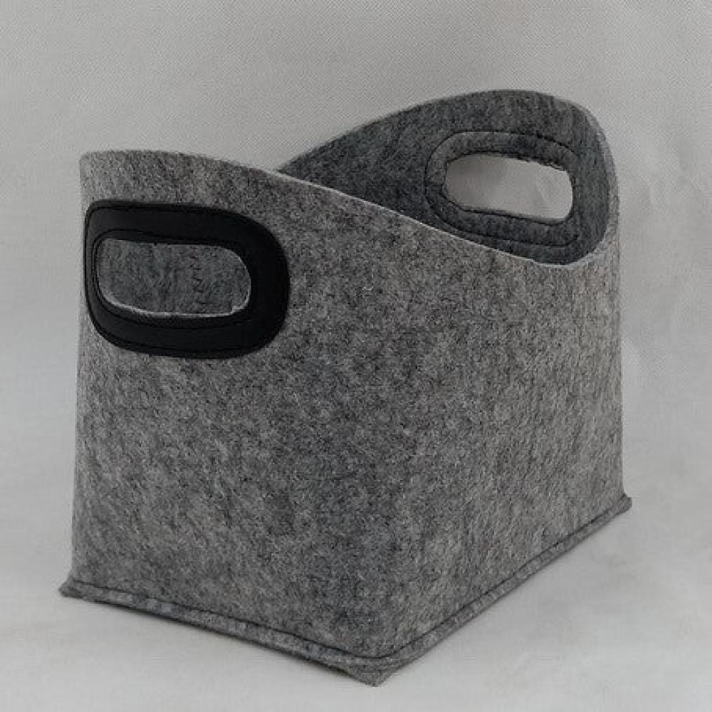Picture of MDR Trading AI-2225-211-Q02 Light Gray with Black Handles Basket - Set of 2