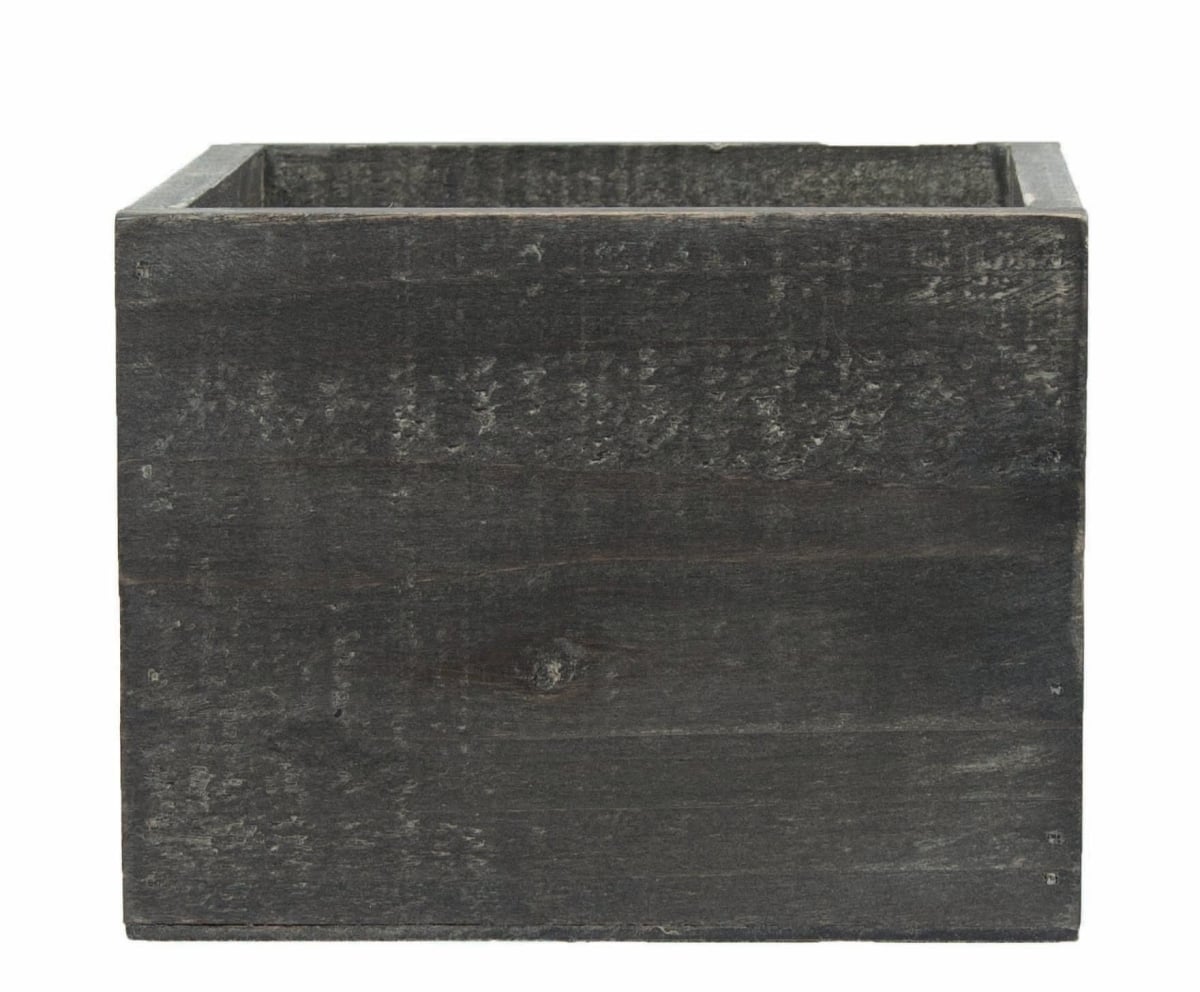 AI-3501BW-Q06 Square Blackwashed Planter - Set of 6