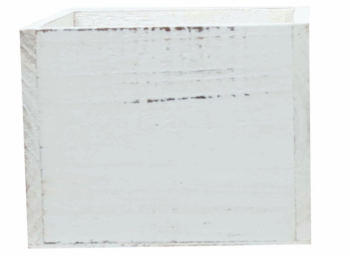 AI-3501COL-Q06 Square White Washed Planter - Set of 6
