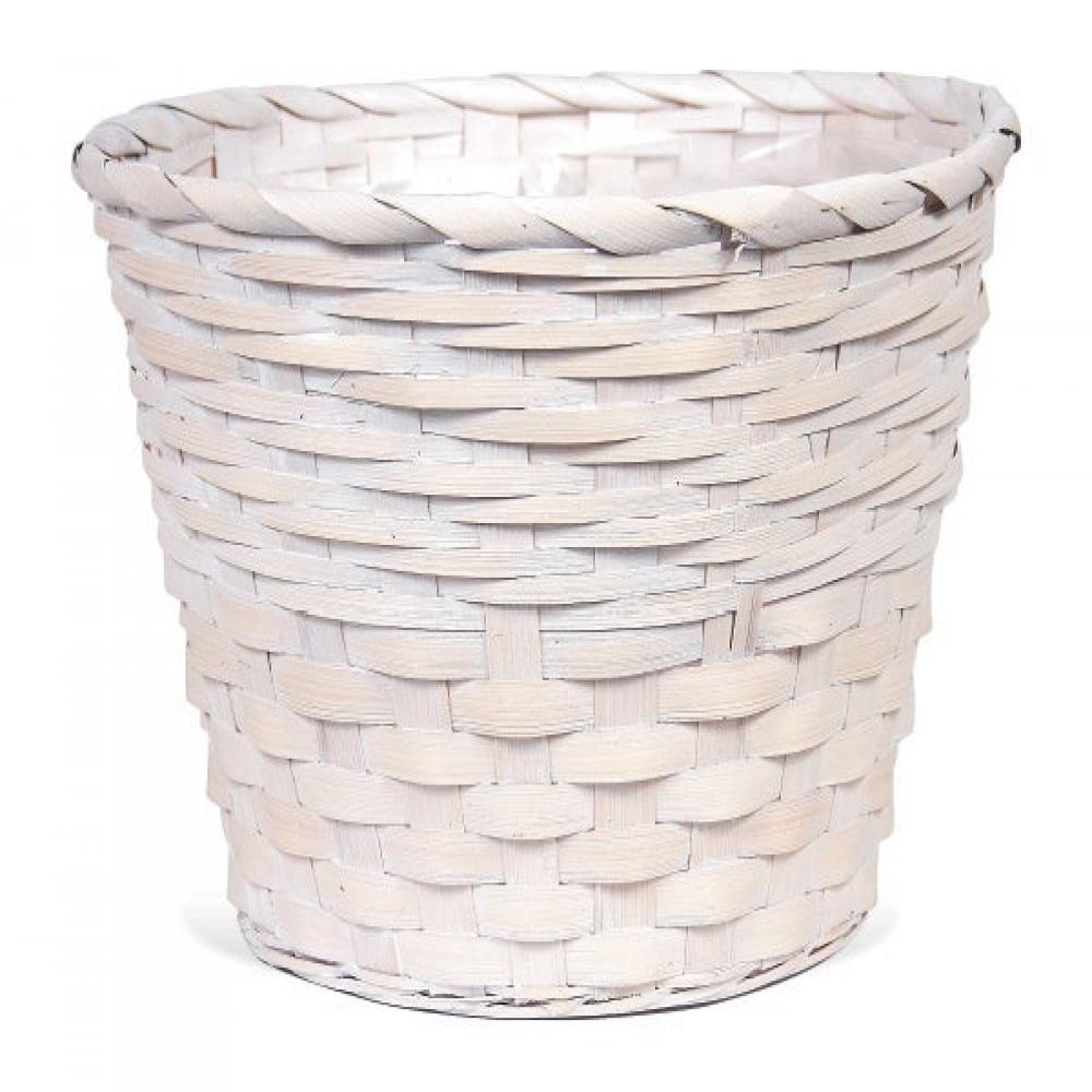 AI-3525WW-Q06 White Washed Two Weave Basket Shaped Planter - Set of 6