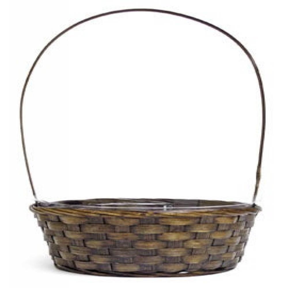 Picture of MDR Trading AI-4540GB-Q06 Woven Long Handled Brown Basket - Set of 6