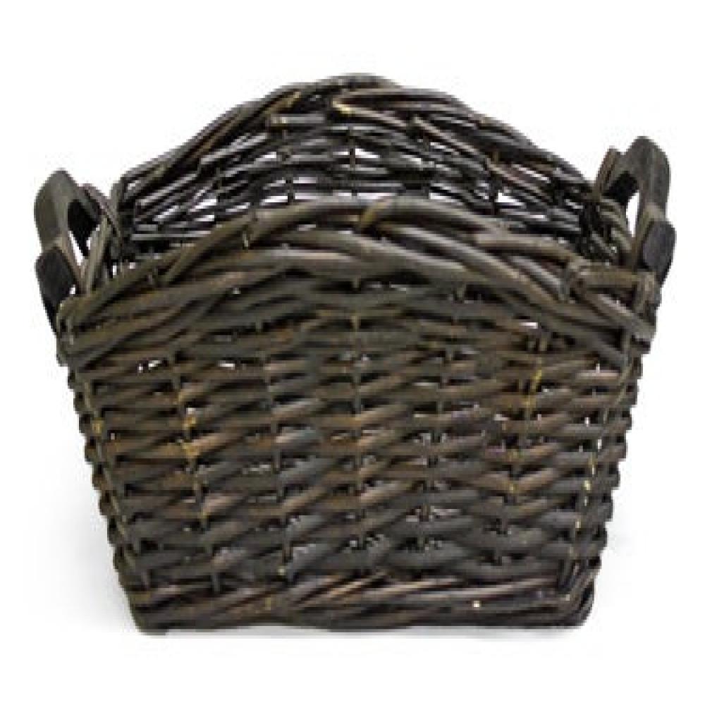 Picture of MDR Trading AI-5665DT-Q06 Dark Brown with Raised Sides Willow Basket - Set of 6