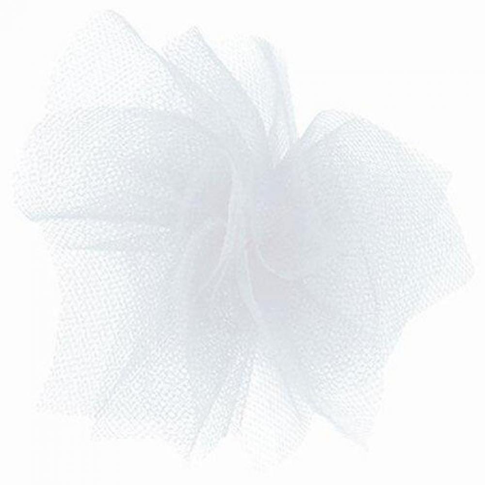 AI-8014120029-Q04 6 in. x 25 Yards White Tulle Ribbon - Set of 4