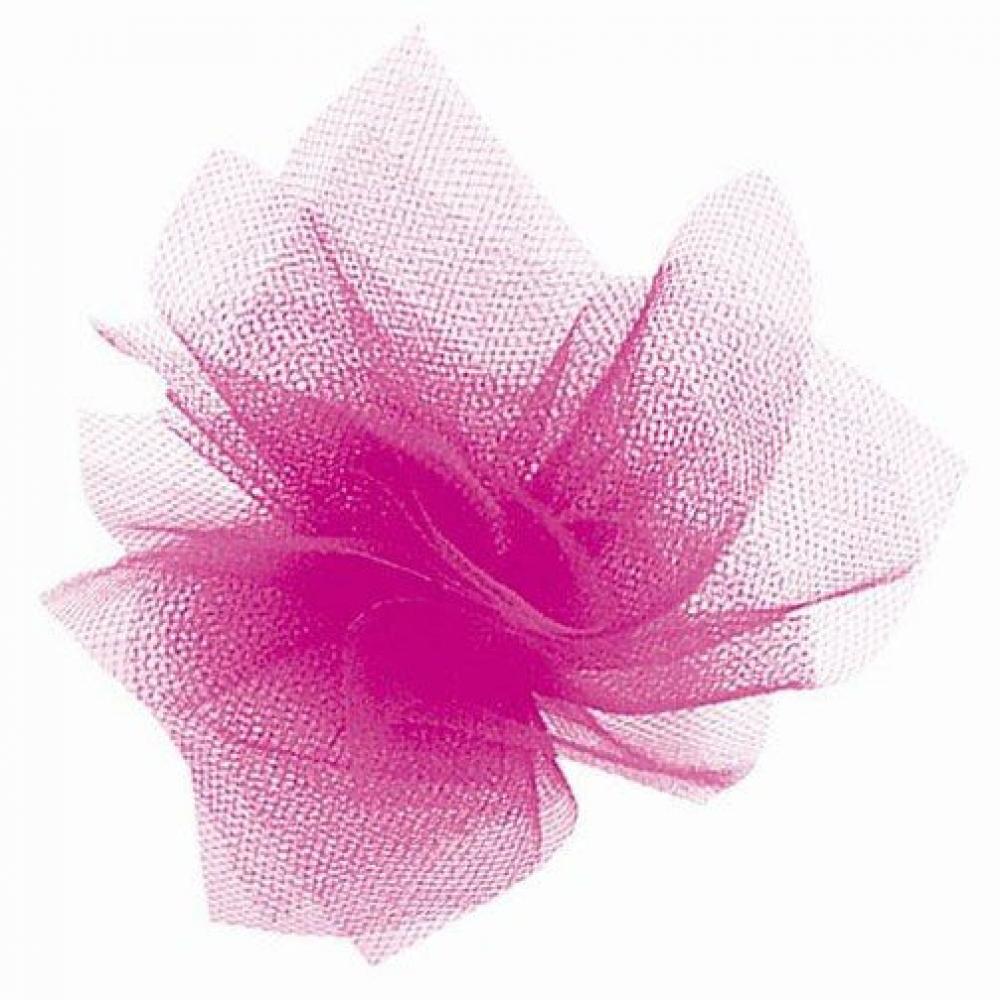 AI-8014120041-Q04 6 in. x 25 Yards Fuchsia Tulle Ribbon - Set of 4