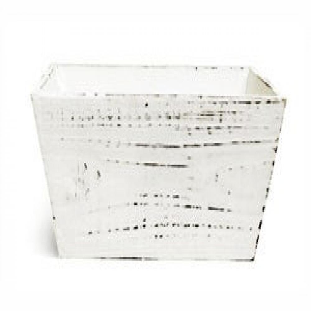 AI-3410COL-Q04 Aged Look White Rectangular Box Planter - Set of 4