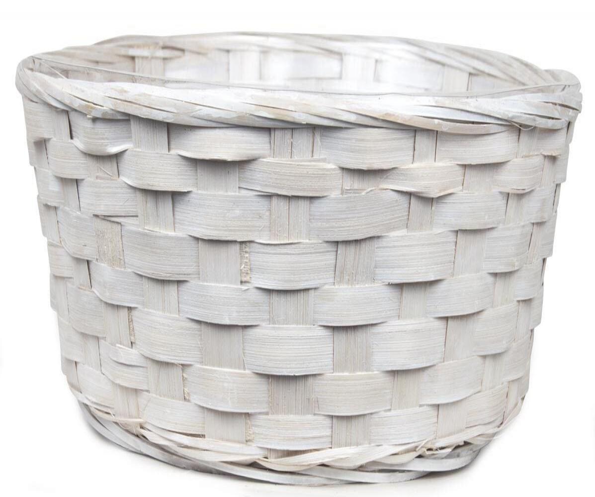 Picture of MDR Trading AI-2030WW-Q12 12 x 4 in. White Wash Woven Basket - Set of 12