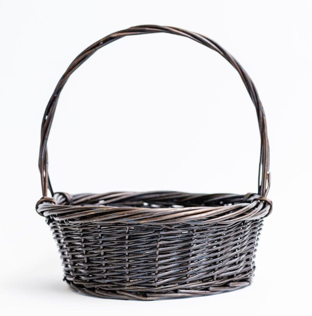 Picture of MDR Trading AI-4066DTA-Q12 Matte Brown Long Handled Willow Basket - Set of 12