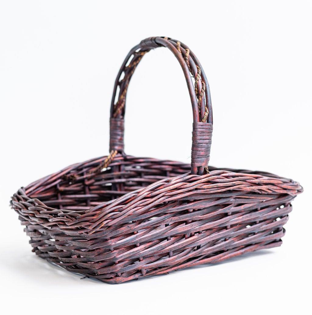 Picture of MDR Trading AI-4175MAHA-Q12 Willow Rectangular Handled Basket, Brown - Set of 12
