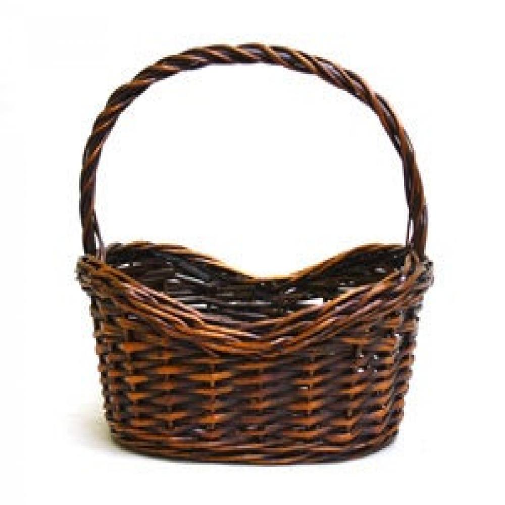 Picture of MDR Trading AI-4274JAVAB-Q12 14 in. Oval Java Brown Willow Basket - Set of 12