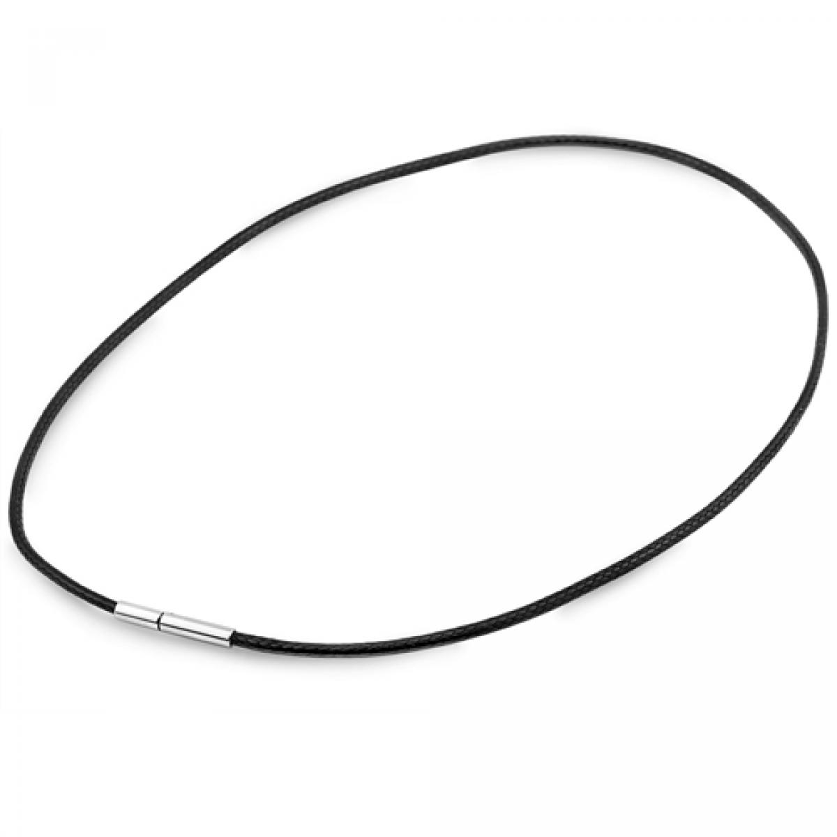 Picture of MDR Trading SS-SSNS006 Black Nylon with Stainless Steel Clasp Necklace