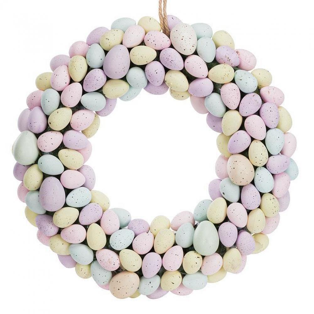 Picture of MDR Trading AB-27-CADBURY-683-Q01 Pastel Colored Easter Egg Wreath&#44; Multi Color