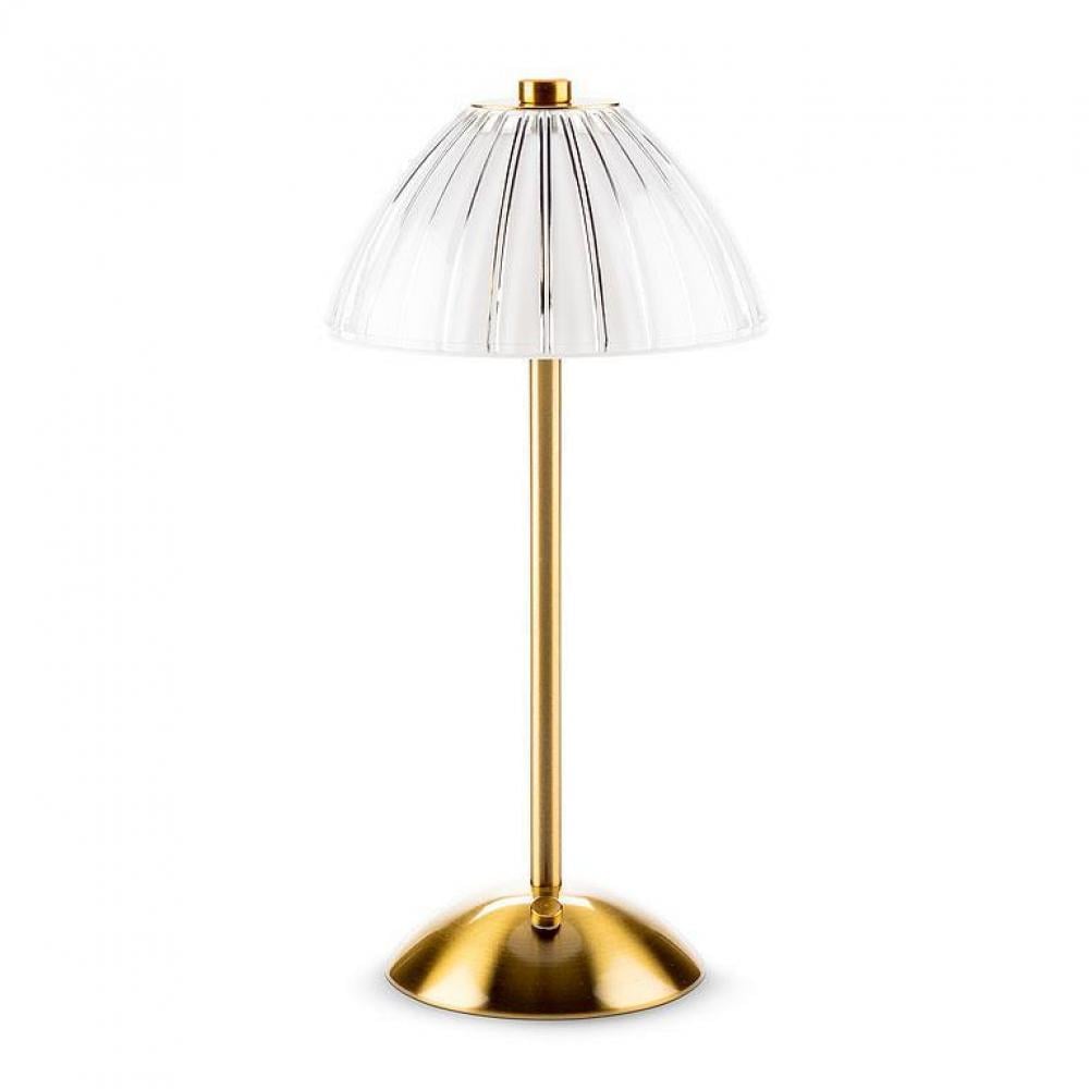 Picture of MDR Trading AB-27-TRILITE-097-Q01 Fancy Shade LED Table Lamp&#44; Gold & White