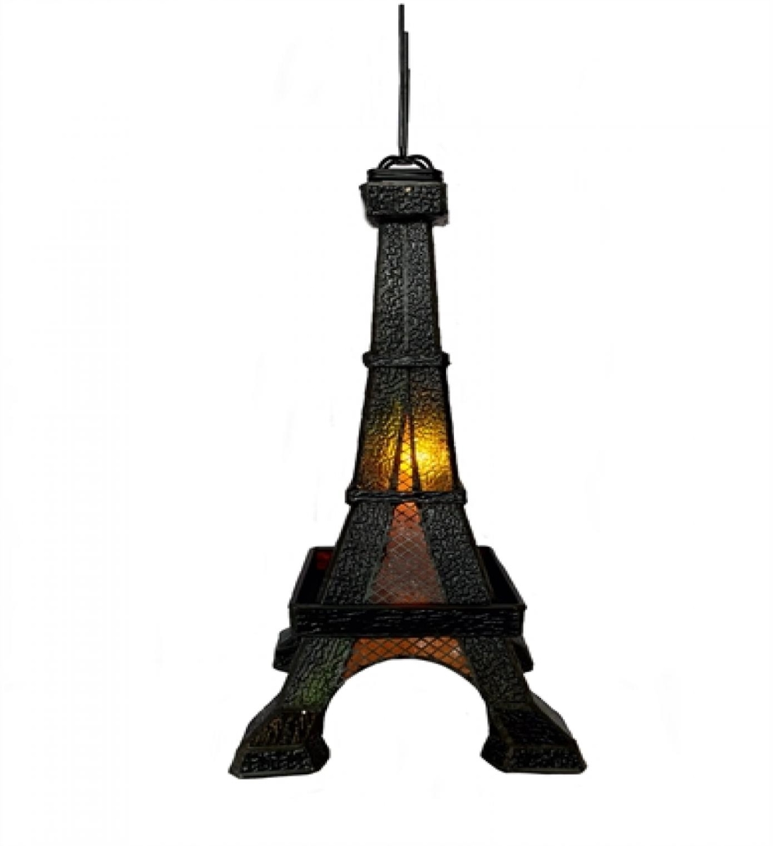 Picture of MDR Trading WT-TP20 Eiffel Tower Shape with Stained Glass Panels Table Lamp&#44; Multi Color