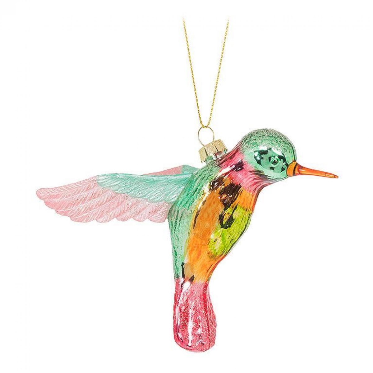 AB-27-CLASSIC-400 4.5 in. Hummingbird Ornament - Multi Color