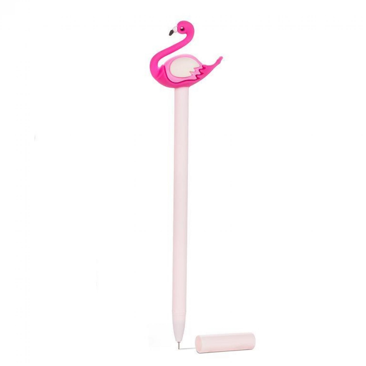 AB-27-SCRIBBLE-134-Q01 9 in. Pink Flamingo Pen - Pink & White