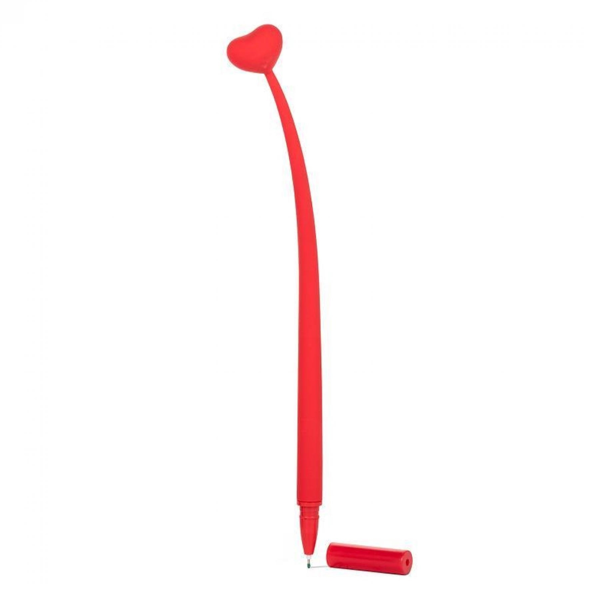 AB-27-SCRIBBLE-171-Q01 9 in. Wobbly Chunky Heart Pen - Red