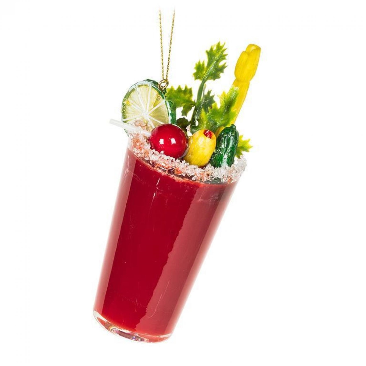 AB-27-COCKTAIL-403-Q01 4.75 in. Loaded Caesar Ornament - Multi Color