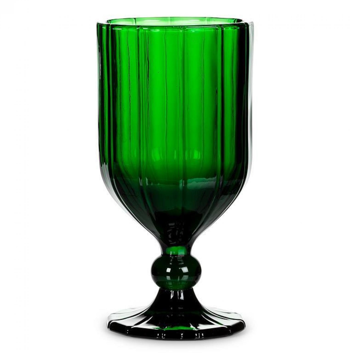 Picture of MDR Trading AB-27-MIDTOWN-GRN-Q01 6.5 in. 12 oz Panel Goblet Glass - Green