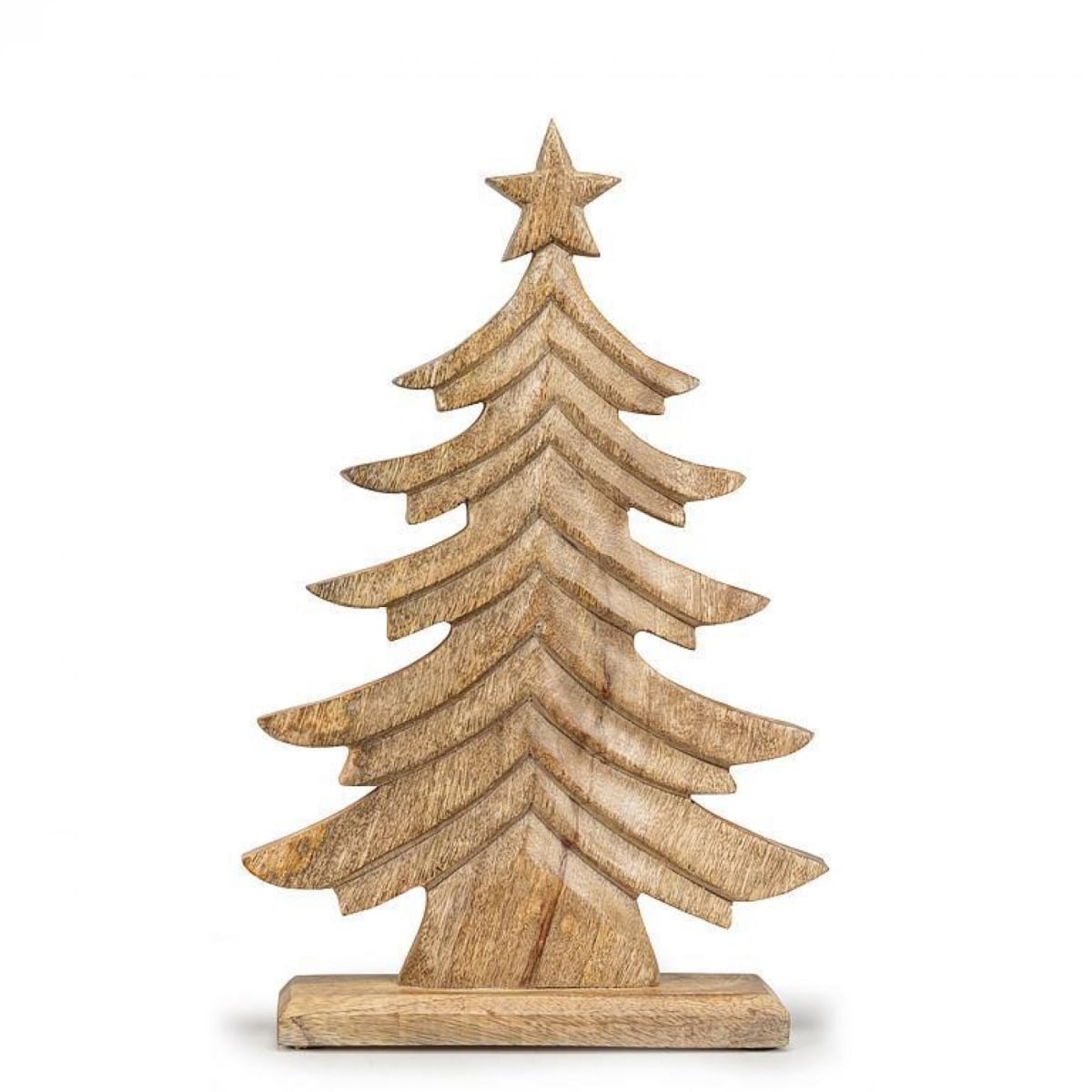 AB-43-TRINITY-663-SM-Q01 12.5 in. Carved Tree on A Base Figurine - Brown - Small